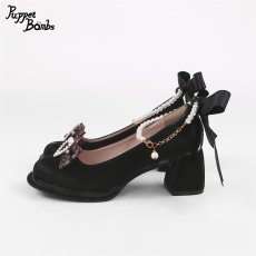 画像4: 【Puppet Bombs】QZ16 パールストラップパンプス【30％OFF】 (4)