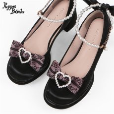 画像5: 【Puppet Bombs】QZ16 パールストラップパンプス【30％OFF】 (5)