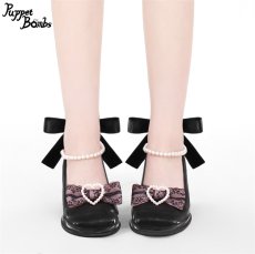 画像2: 【Puppet Bombs】QZ16 パールストラップパンプス【30％OFF】 (2)