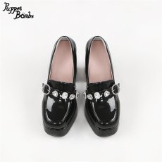 画像2: 【Puppet Bombs】QZ17 ビジューデコハイヒールパンプス【30％OFF】 (2)