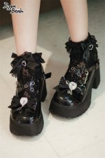 画像7: 【Last one】【Puppet Bombs】QZ18小悪魔ハートビジューパンプス【30％OFF】 (7)