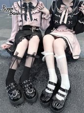 画像4: 【Last one】QZ3 コウモリバックル厚底パンプス【50%OFF】 (4)