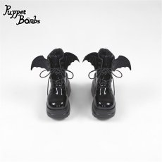 画像2: 【Puppet Bombs】QZ4 小悪魔厚底ショートブーツ (2)