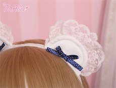 画像2: 【送料無料】S018レースくまみみカチューシャ《予約受付》【計5000円以上】 (2)