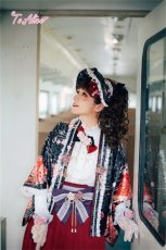 画像12: 【ToAlice】S1184和花クリップ付きハーフボンネットカチューシャ (12)