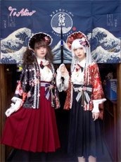 画像15: 【ToAlice】S1184和花クリップ付きハーフボンネットカチューシャ (15)