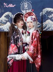 画像16: 【ToAlice】S1184和花クリップ付きハーフボンネットカチューシャ (16)