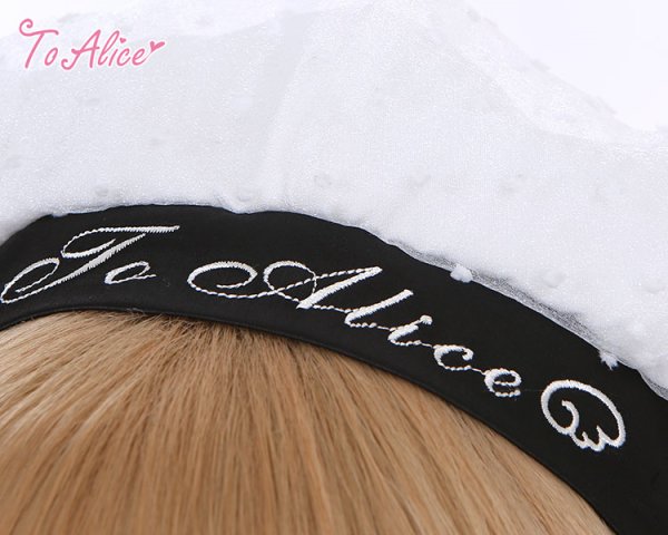 ToAlice】S1372ドットシフォン重ねポンポン付きベレー帽【70％OFF