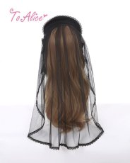 画像2: 【ToAlice】S1562チャーム付きクロスカチューシャ (2)