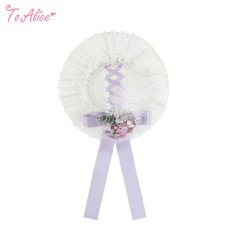 画像2: 【ToAlice】S1899紫陽花デコレーションハット【30％OFF】 (2)