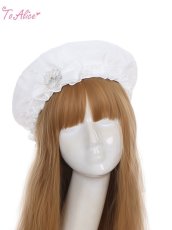 画像2: 【ToAlice】S2064ジェリーフィッシュリボンベレー帽【30％OFF】 (2)