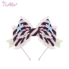 画像1: 【ToAlice】S2303 Sugary Dollリボンカチューシャ【30%OFF】 (1)