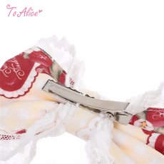 画像5: 【ToAlice】S2512 StrawberryRabbitプリントリボンクリップセット (5)