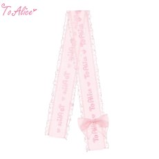 画像1: 【ToAlice】S2816パステルリボンエシャルプ【50％OFF】 (1)