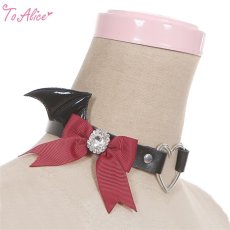 画像3: 【Last one】【To Alice】S2921ビジュー付き小悪魔チョーカー【50％OFF】 (3)