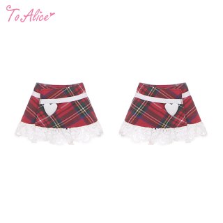 【本日限定価格】Alice check ribbon tops ToAliceデザインコンテスト】 - To Alice