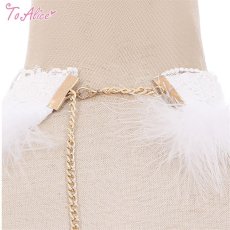 画像2: 【ToAlice】S3127ふわふわポンポンリボン付きチョーカー【30%OFF】 (2)