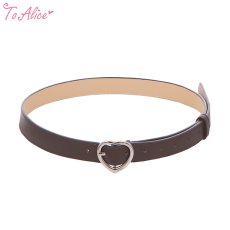 画像1: 【ToAlice】S3235ハートバックルブラウンベルト【30%OFF】 (1)