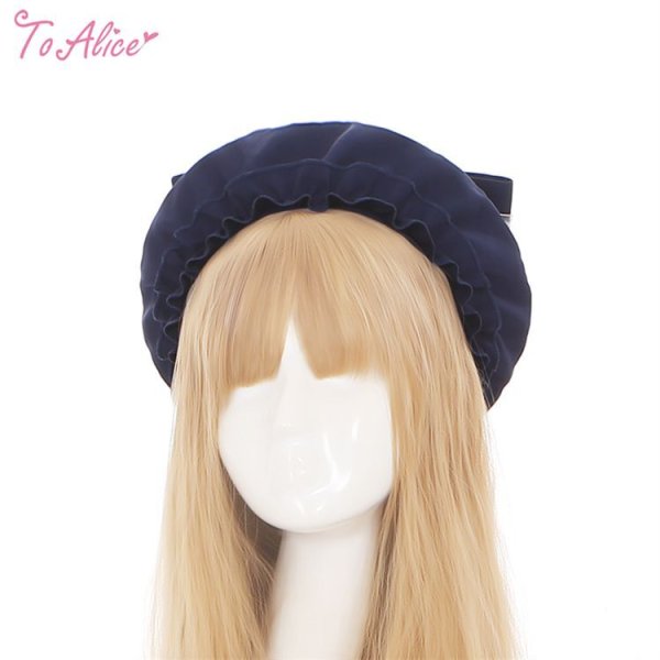 ToAlice】S3260マリンアイドルビッグリボンベレー帽Long. - To Alice