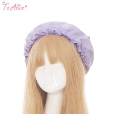 画像2: 【ToAlice】S3260マリンアイドルビッグリボンベレー帽 (2)