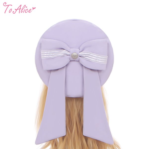 ToAlice】S3260マリンアイドルビッグリボンベレー帽Long. - To Alice