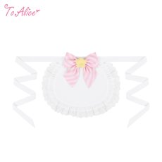 画像1: 【Last one】【ToAlice】S3263ゆめかわリボンハーフエプロン【30%OFF】 (1)