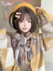 画像17: 【ToAlice】S3446チェック柄マフラー【30%OFF】  (17)