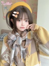 画像18: 【ToAlice】S3446チェック柄マフラー【30%OFF】  (18)