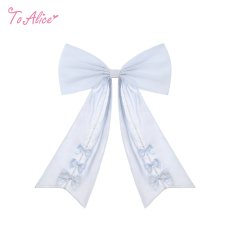 画像1: 【送料無料】S3554 レース付きビッグリボンブローチ《予約受付》【計5000円以上】 (1)