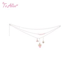 画像1: 【送料無料】S3582 ストロベリーパールチェーンベルト《予約受付》【計5000円以上】 (1)