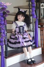 画像7: 【送料無料】TZ10 ドット柄レースアップフリルジャンパースカート《予約限定》 (7)