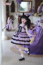 画像16: 【送料無料】TZ10 ドット柄レースアップフリルジャンパースカート《予約限定》 (16)