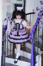 画像17: 【送料無料】TZ10 ドット柄レースアップフリルジャンパースカート《予約限定》 (17)