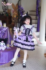 画像20: 【送料無料】TZ10 ドット柄レースアップフリルジャンパースカート《予約限定》 (20)