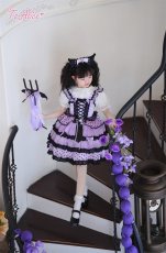 画像21: 【送料無料】TZ10 ドット柄レースアップフリルジャンパースカート《予約限定》 (21)