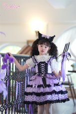 画像8: 【送料無料】TZ10 ドット柄レースアップフリルジャンパースカート《予約限定》 (8)