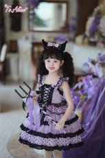 画像9: 【送料無料】TZ10 ドット柄レースアップフリルジャンパースカート《予約限定》 (9)