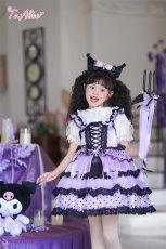 画像12: 【送料無料】TZ10 ドット柄レースアップフリルジャンパースカート《予約限定》 (12)