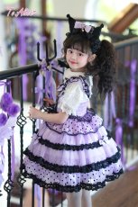 画像13: 【送料無料】TZ10 ドット柄レースアップフリルジャンパースカート《予約限定》 (13)