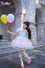 画像6: 【送料無料】【ToAlice Kids】TZ12パステルチュールジャンパースカート《予約受付》 (6)