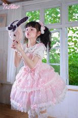 画像5: 【送料無料】【ToAlice Kids】TZ16雪の結晶3連リボンジャンパースカート《予約受付》 (5)