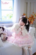 画像10: 【送料無料】【ToAlice Kids】TZ16雪の結晶3連リボンジャンパースカート《予約受付》 (10)