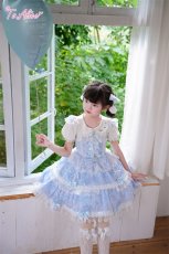 画像29: 【送料無料】【ToAlice Kids】TZ16雪の結晶3連リボンジャンパースカート《予約受付》 (29)