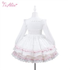 画像2: 【送料無料】【ToAlice Kids】TZC8790 リボン丸襟ブラウス《予約受付》 (2)