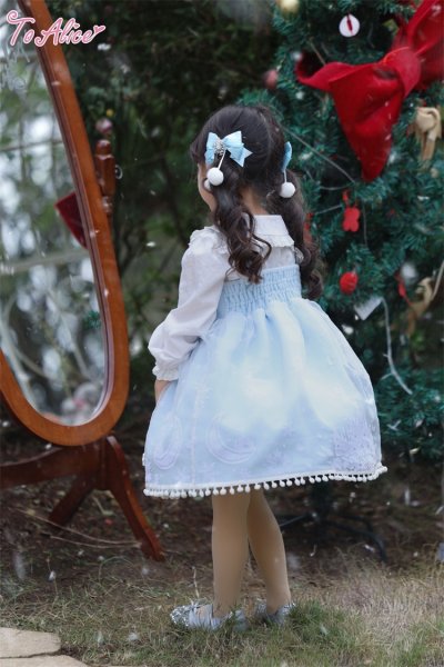 ToAlice Kids】TZC5063雪の結晶ケープ＆ジャンパースカート