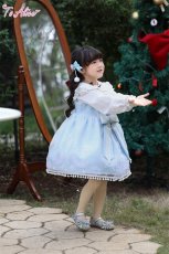 画像11: 【送料無料】TZC5063 雪の結晶ケープ＆ジャンパースカートセットアップ《予約受付》 (11)