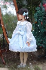 画像12: 【送料無料】TZC5063 雪の結晶ケープ＆ジャンパースカートセットアップ《予約受付》 (12)