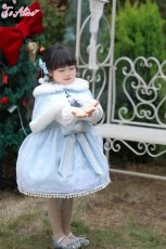 画像4: 【送料無料】TZC5063 雪の結晶ケープ＆ジャンパースカートセットアップ《予約受付》 (4)