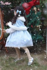 画像7: 【送料無料】TZC5063 雪の結晶ケープ＆ジャンパースカートセットアップ《予約受付》 (7)