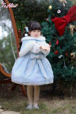 画像3: 【送料無料】TZC5063 雪の結晶ケープ＆ジャンパースカートセットアップ《予約受付》 (3)